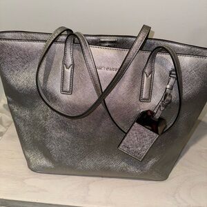Marc Jacobs silver tote bag